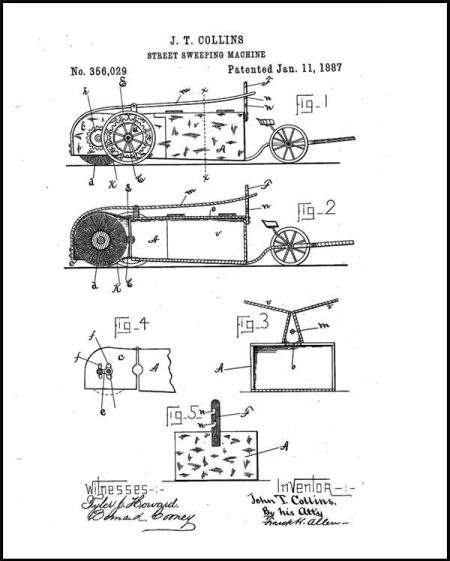 1887 Horse-drawn Street Sweeper
